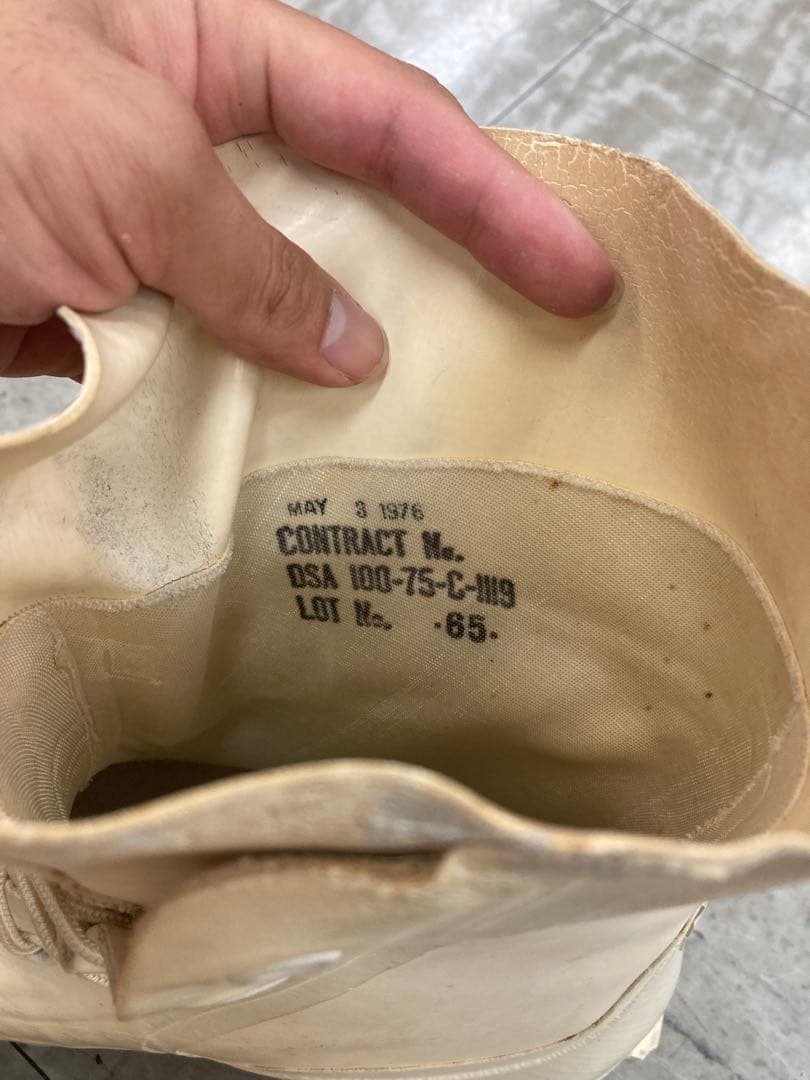 8R U.S ARMY 放出品　バニーブーツ　1976年製 米軍