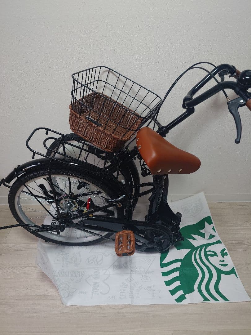 安*実様 折りたたみ自転車 黒 20インチノーパンクタイヤ