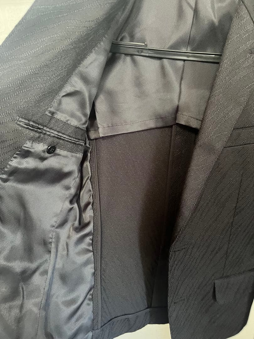 トルネードマート　ゼブラ柄ブラックスーツ 3点セット　上M 下S