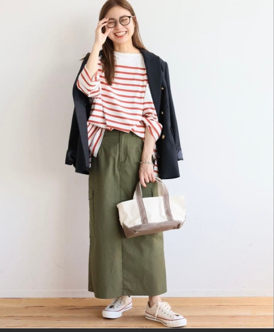 ジャーナルスタンダード　極美品T/Wギャバネイビーブレザー　ダブル　ジャケット