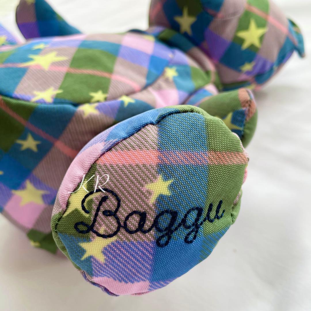 ★ Baggu ★ Bear Bag クマ グリーンスターチェック