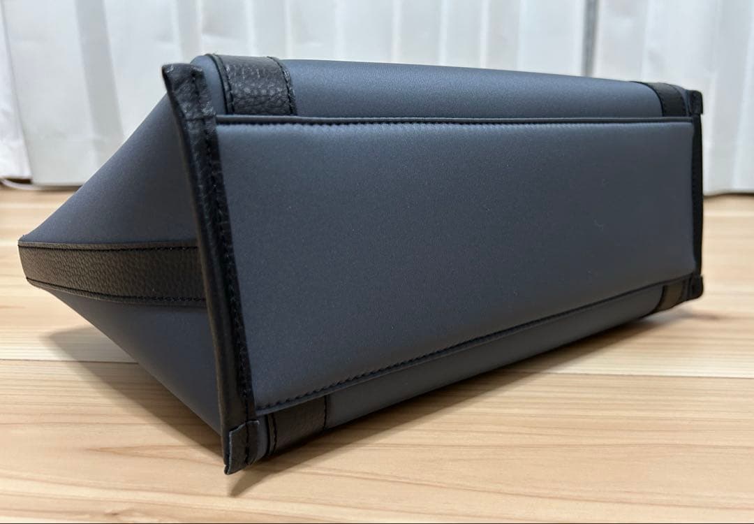 極美品✨PELLE MORBIDA ミニトートバッグ チャコールグレー 人気色