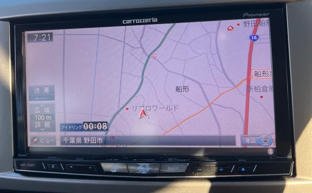 カロッツェリア　2022年地図　サイバーナビ　AVIC-ZH0077　アンテナ