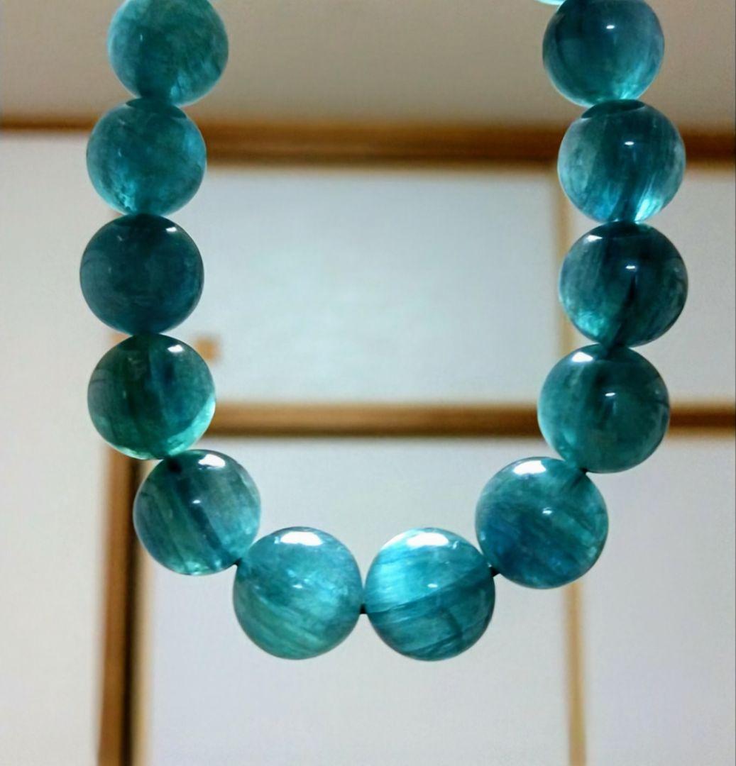 専用【極上,美品】グリーンカイヤナイト　１２㎜　ブレスレット　希少　レア　天然