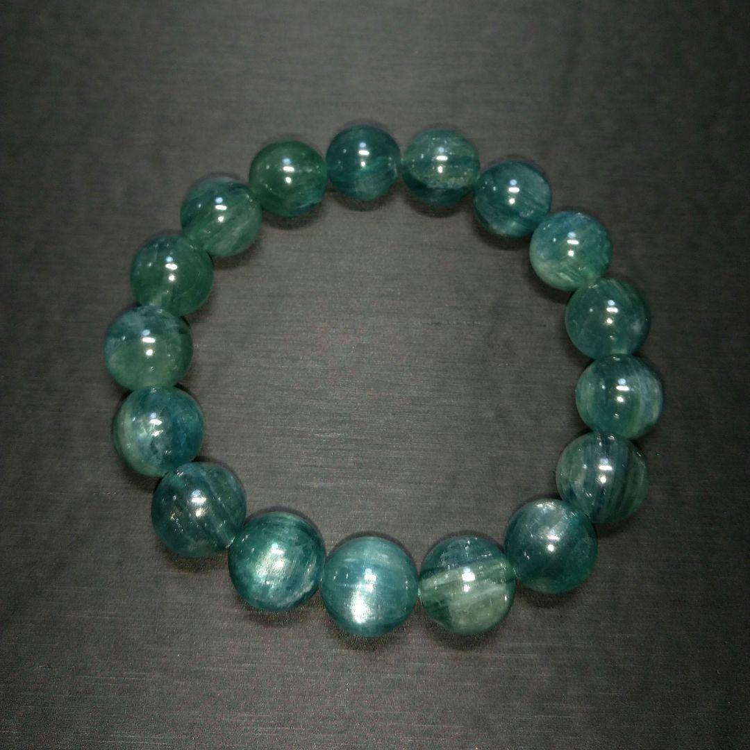 専用【極上,美品】グリーンカイヤナイト　１２㎜　ブレスレット　希少　レア　天然