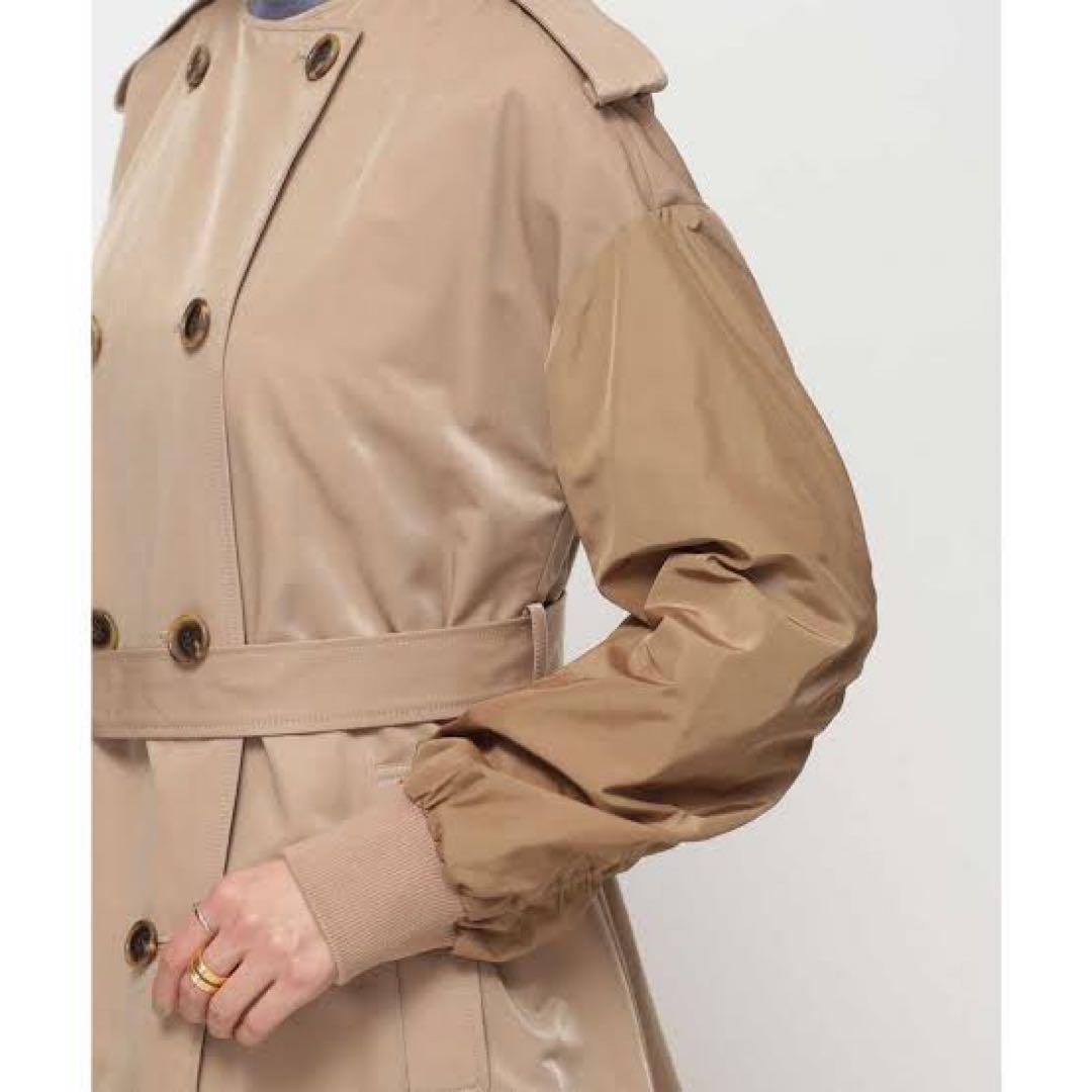 MUVEIL WORK/ナノ・ユニバース別注ノーカラートレンチ