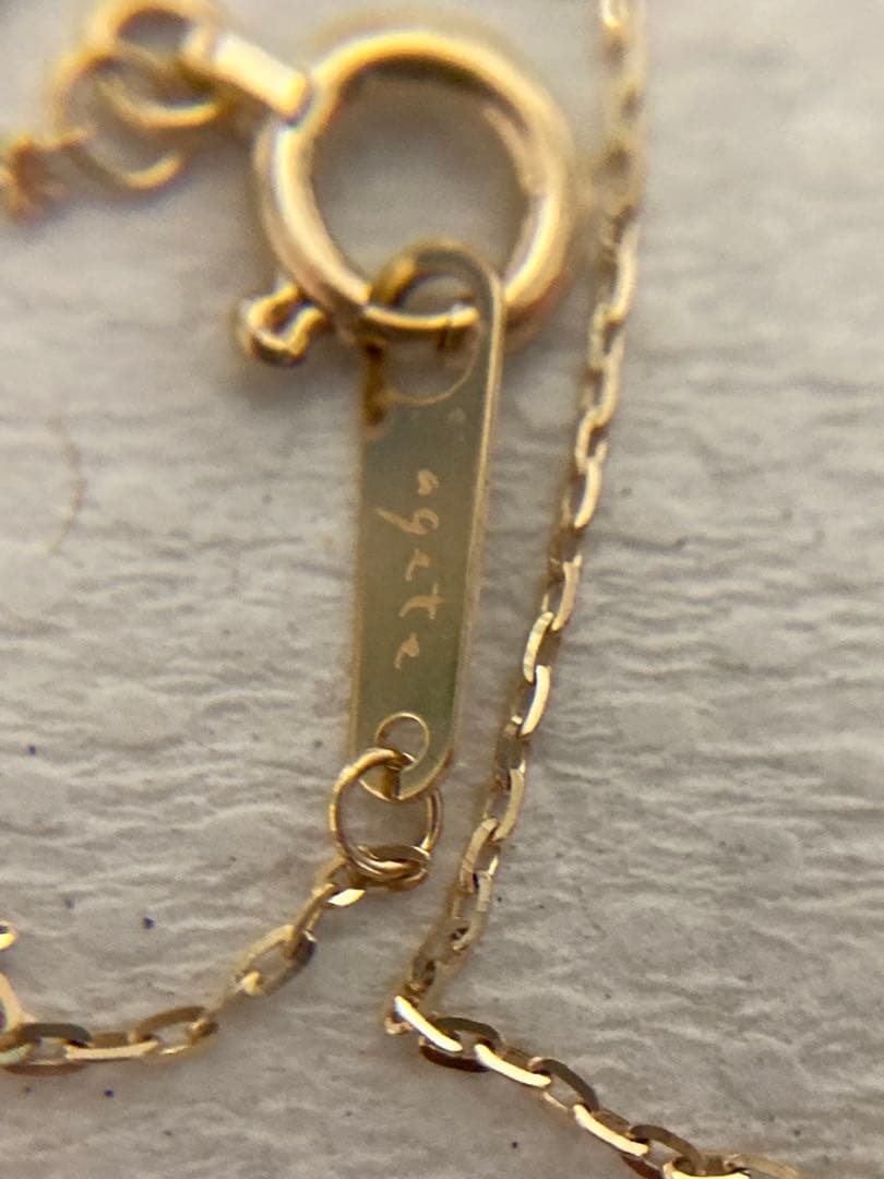 さ*ぼ様 美品　アガット　k10 ダイヤモンド　ネックレス