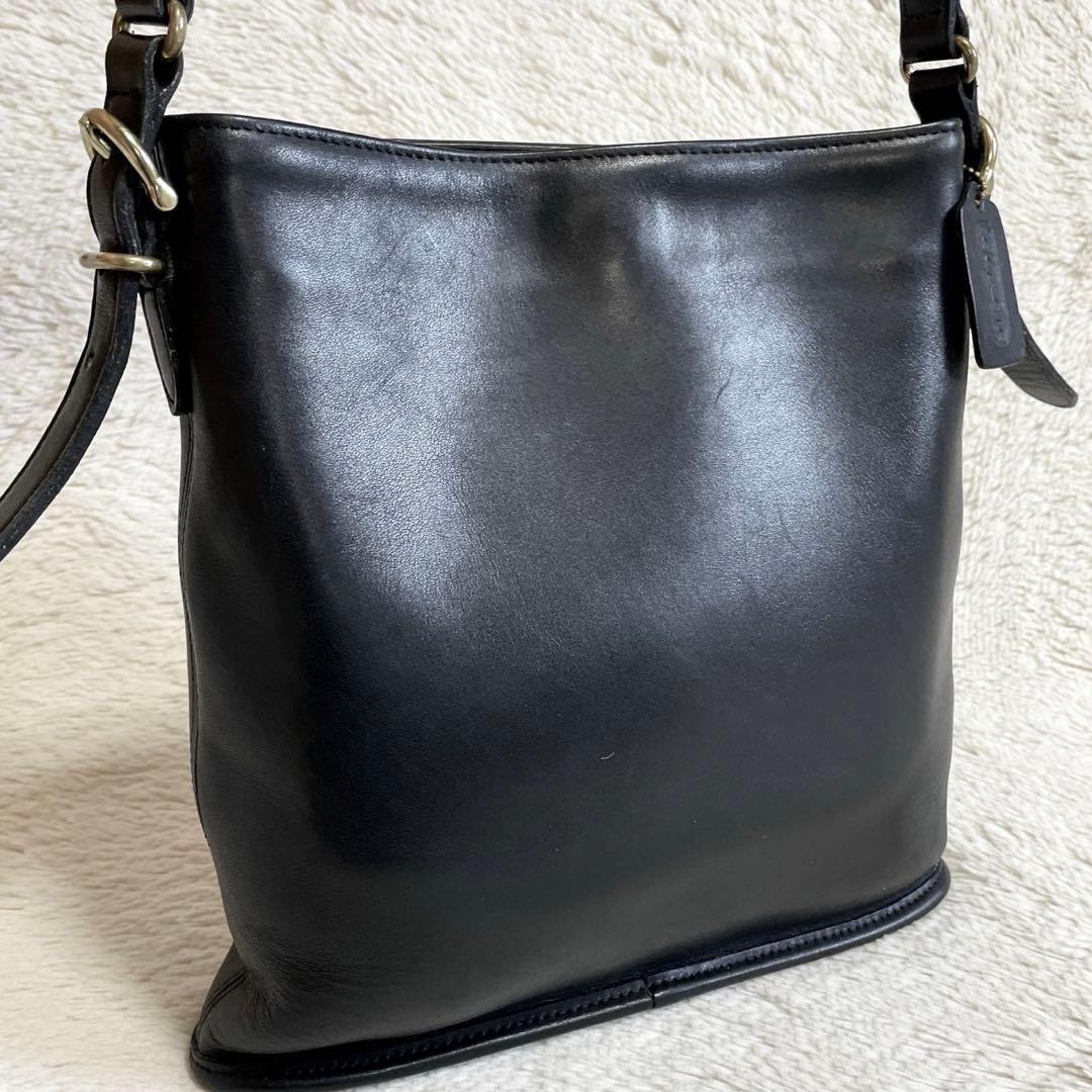 美品 オールドコーチ COACH クロスボディ オールレザー ショルダーバッグ