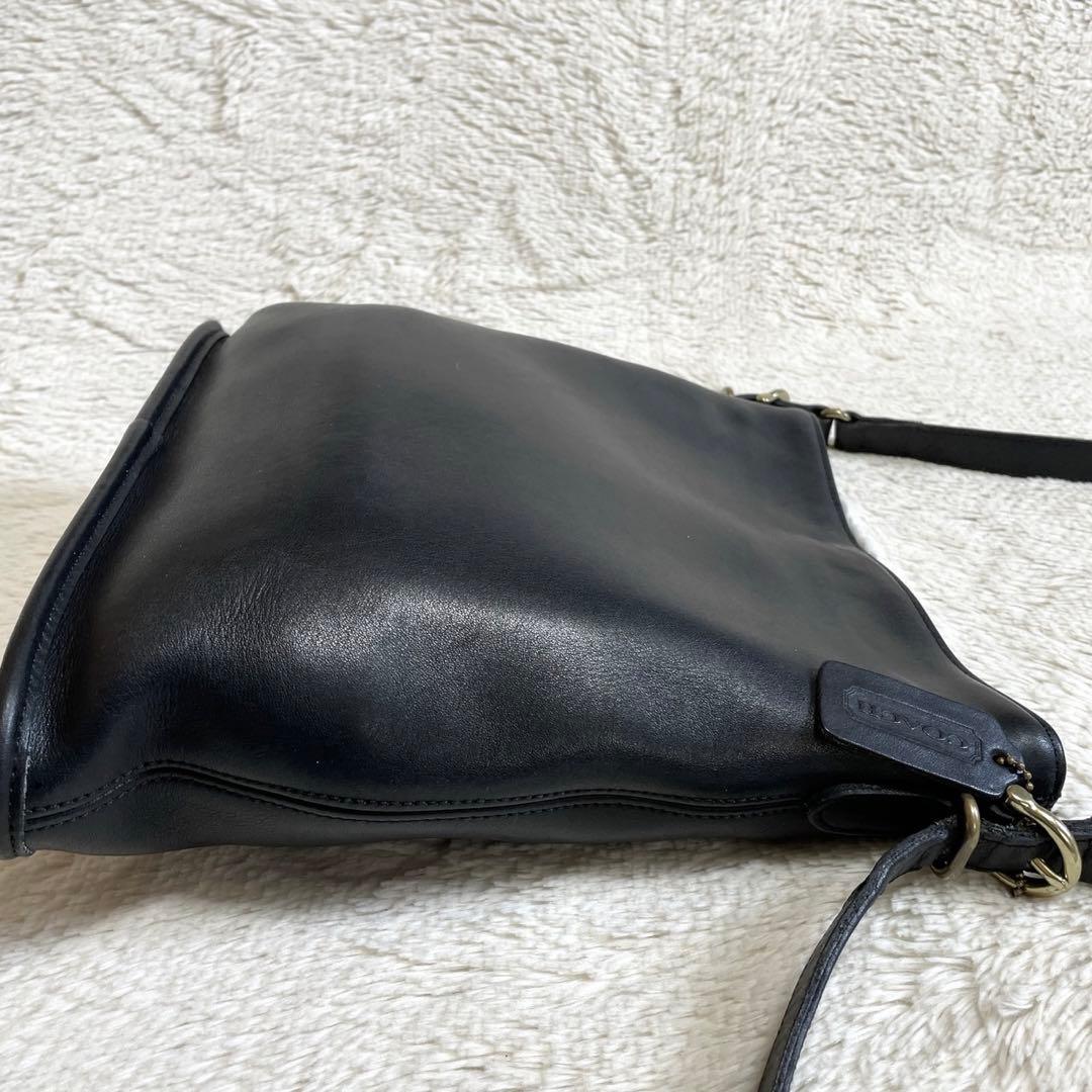 美品 オールドコーチ COACH クロスボディ オールレザー ショルダーバッグ