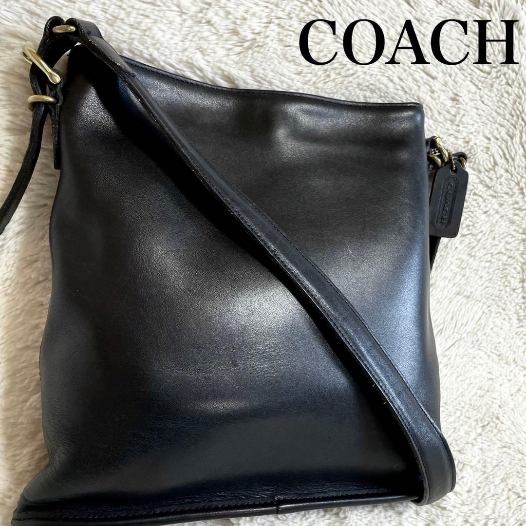 美品 オールドコーチ COACH クロスボディ オールレザー ショルダーバッグ