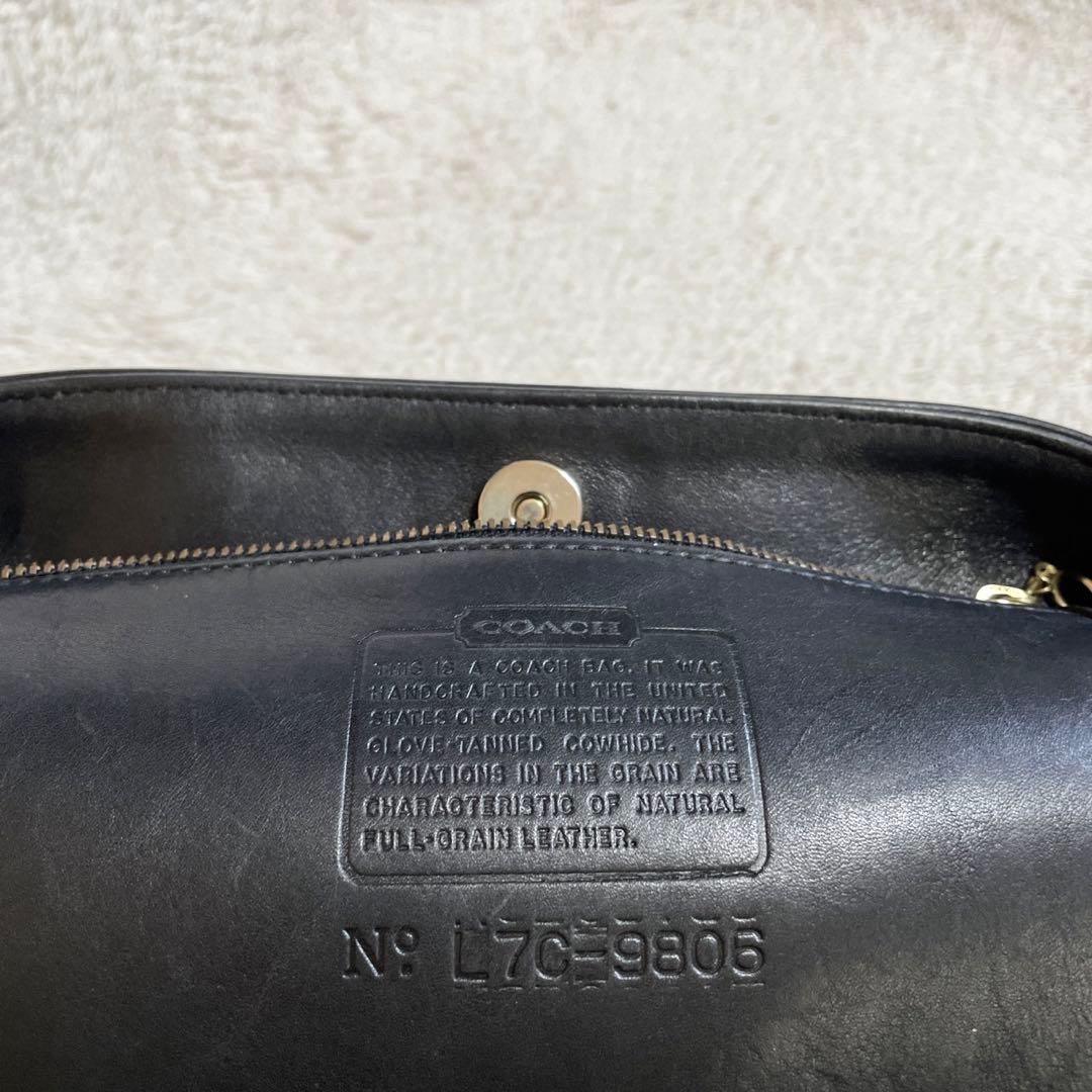 美品 オールドコーチ COACH クロスボディ オールレザー ショルダーバッグ