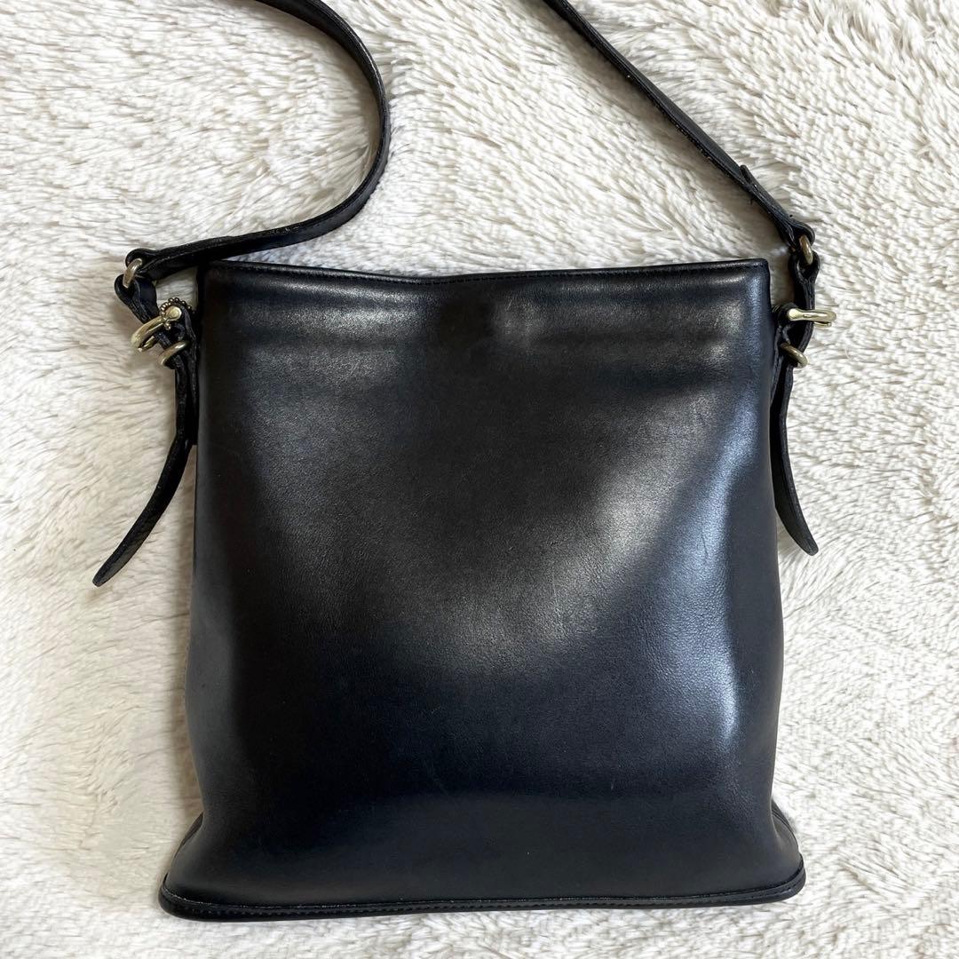 美品 オールドコーチ COACH クロスボディ オールレザー ショルダーバッグ