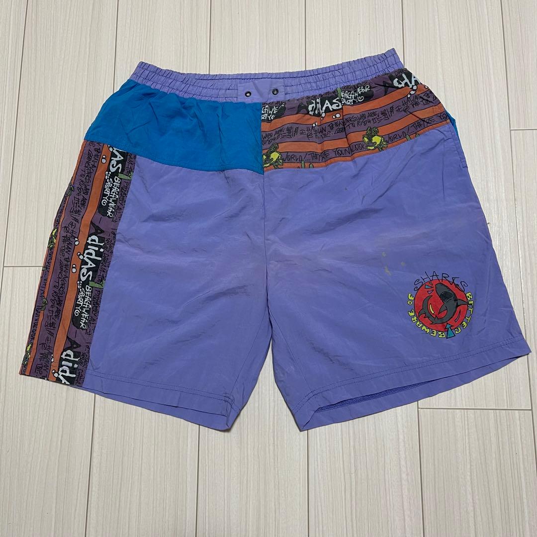 エ*ー様 【激レア】adidas stussy 80s ショットパンツナイロン