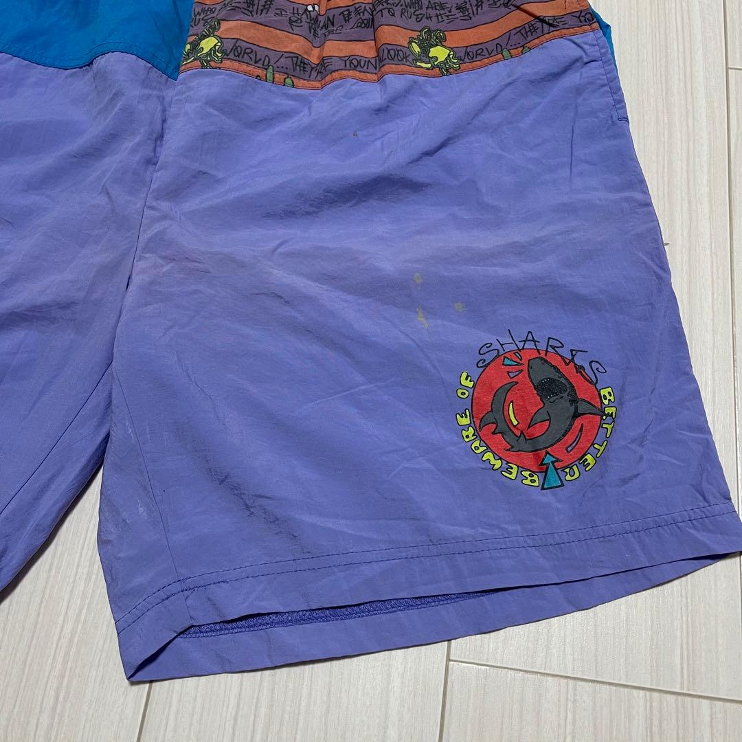 エ*ー様 【激レア】adidas stussy 80s ショットパンツナイロン