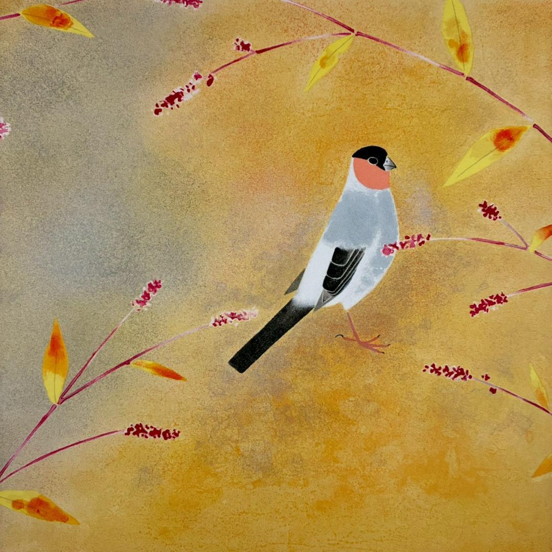 美品 上村松篁「花鳥四季」全4枚揃 リトグラフ 直筆サイン入 額縁付属 完品