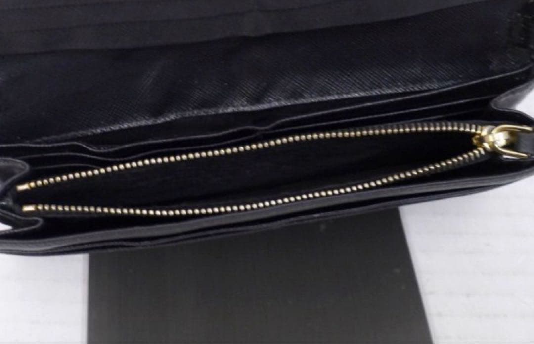 ◆ PRADA プラダ サフィアーノレザー ショルダーウォレット バッグ 長財布