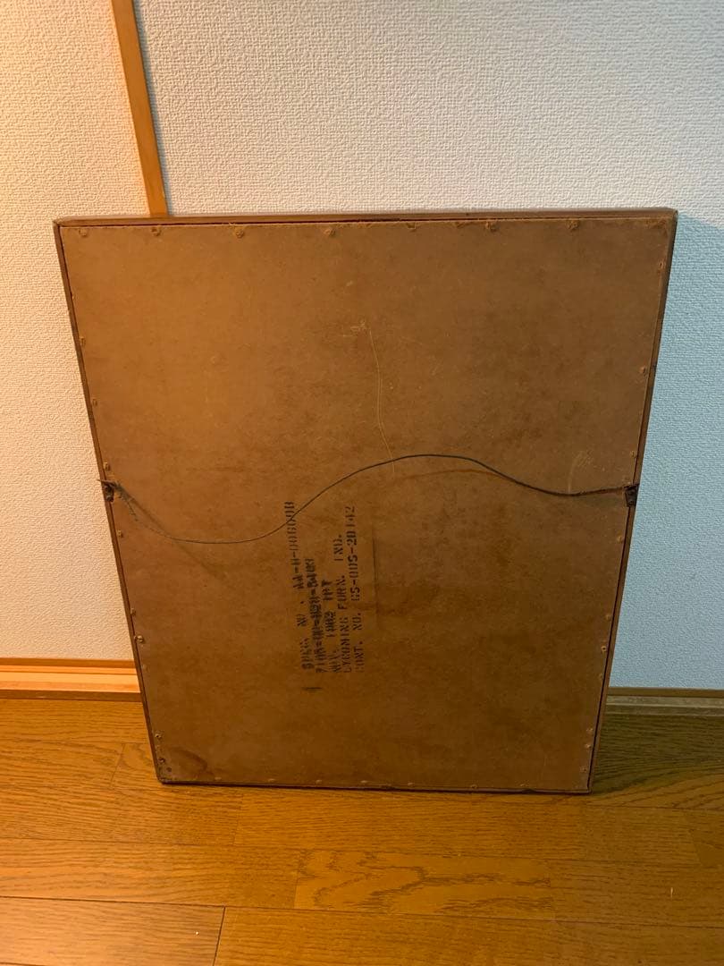 ビンテージ　USA ミリタリー　ウォールミラー　エイジング