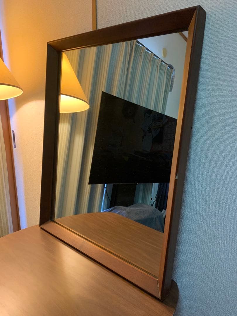 ビンテージ　USA ミリタリー　ウォールミラー　エイジング