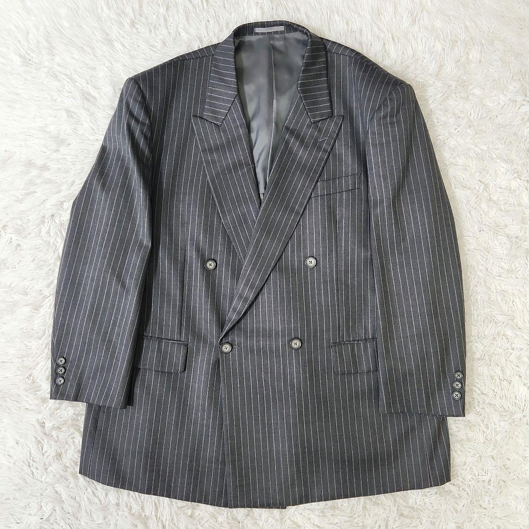 大きいサイズ ウエスト最大118cm オーダースーツ ダブル アジャスター付き