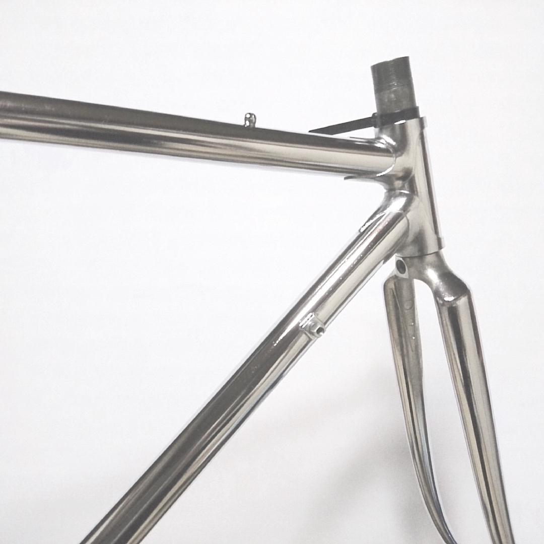【美品】クロモリ ロードフレーム フルメッキ
