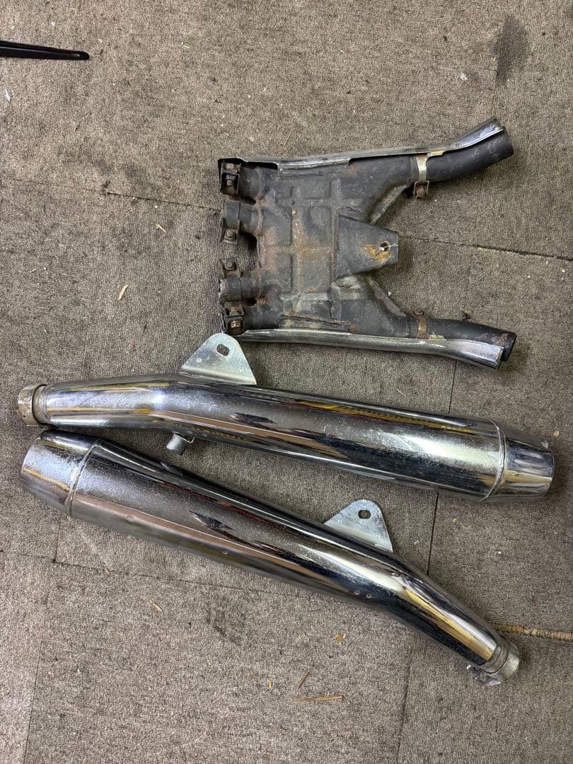 ヤマハ XJ750E 純正マフラー タイコ 太鼓 サイレンサー