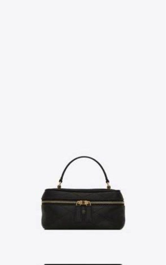 SAINT LAURENT ブラックレザーショルダーバッグ