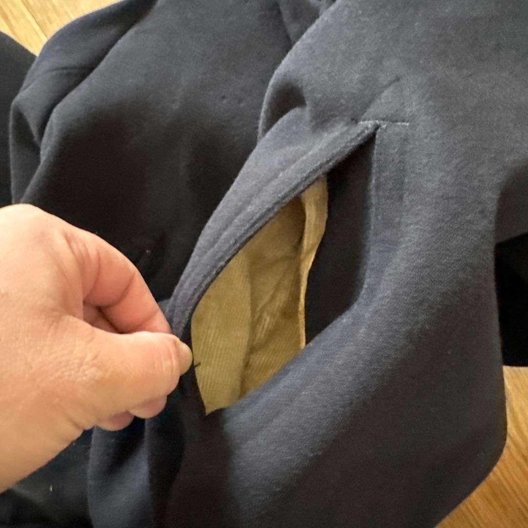 実物 US NAVY ピーコート ネイビー 2XL相当 ウール