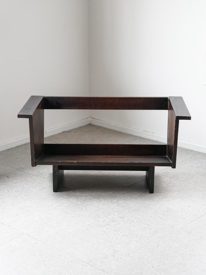 古道具 アンティーク マガジン/レコードラック 収納 ジャパニーズモダン