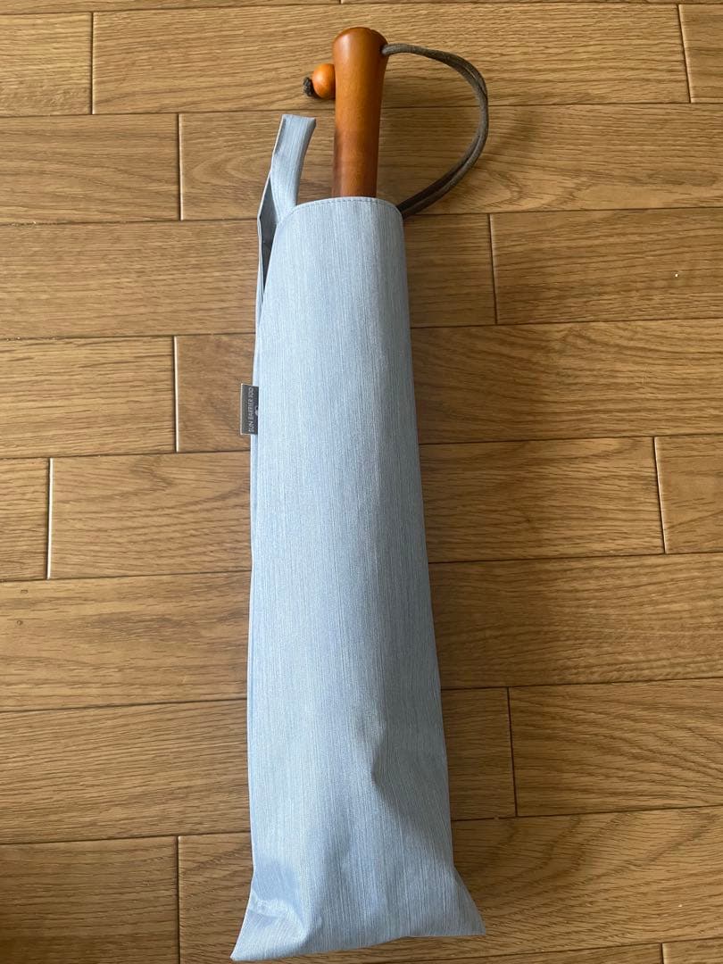 サンバリア100 折りたたみ日傘 木製ハンドル