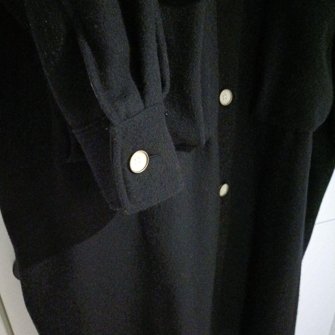 unpeu femme◆ウール100%◆黒ロングコート
