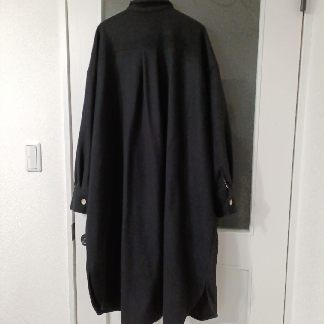 unpeu femme◆ウール100%◆黒ロングコート