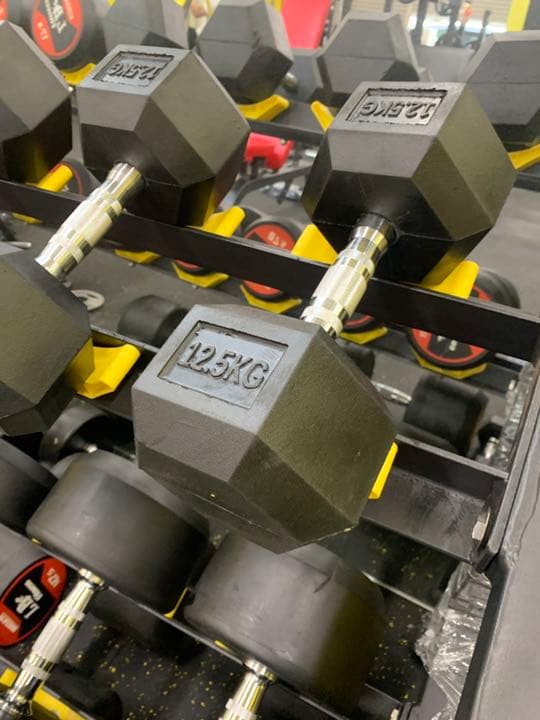 ラバーヘックス  ダンベル　52.5kg 2個