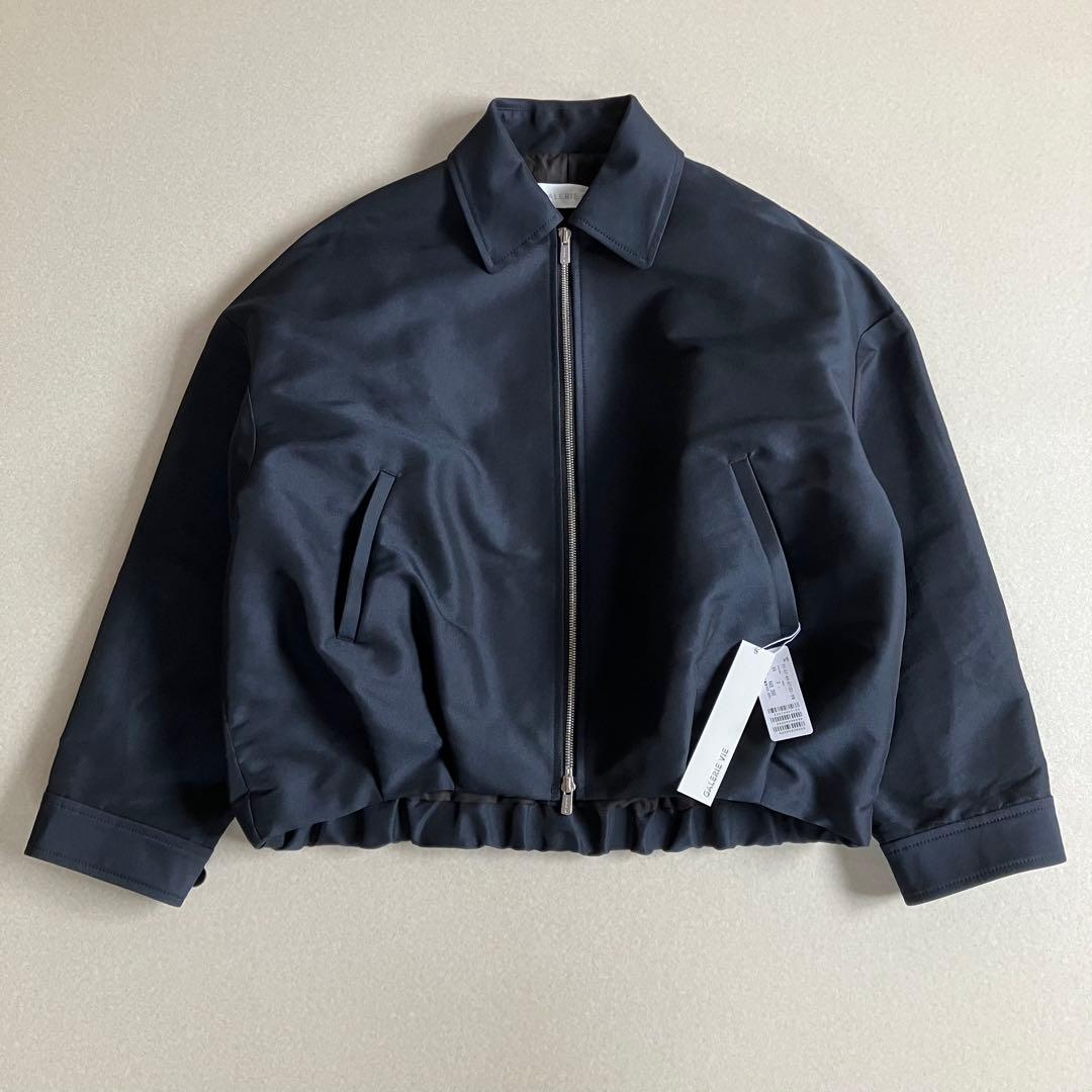【ギャルリーヴィー】2024AWシェイプメモリーウェザー タックヘムブルゾン