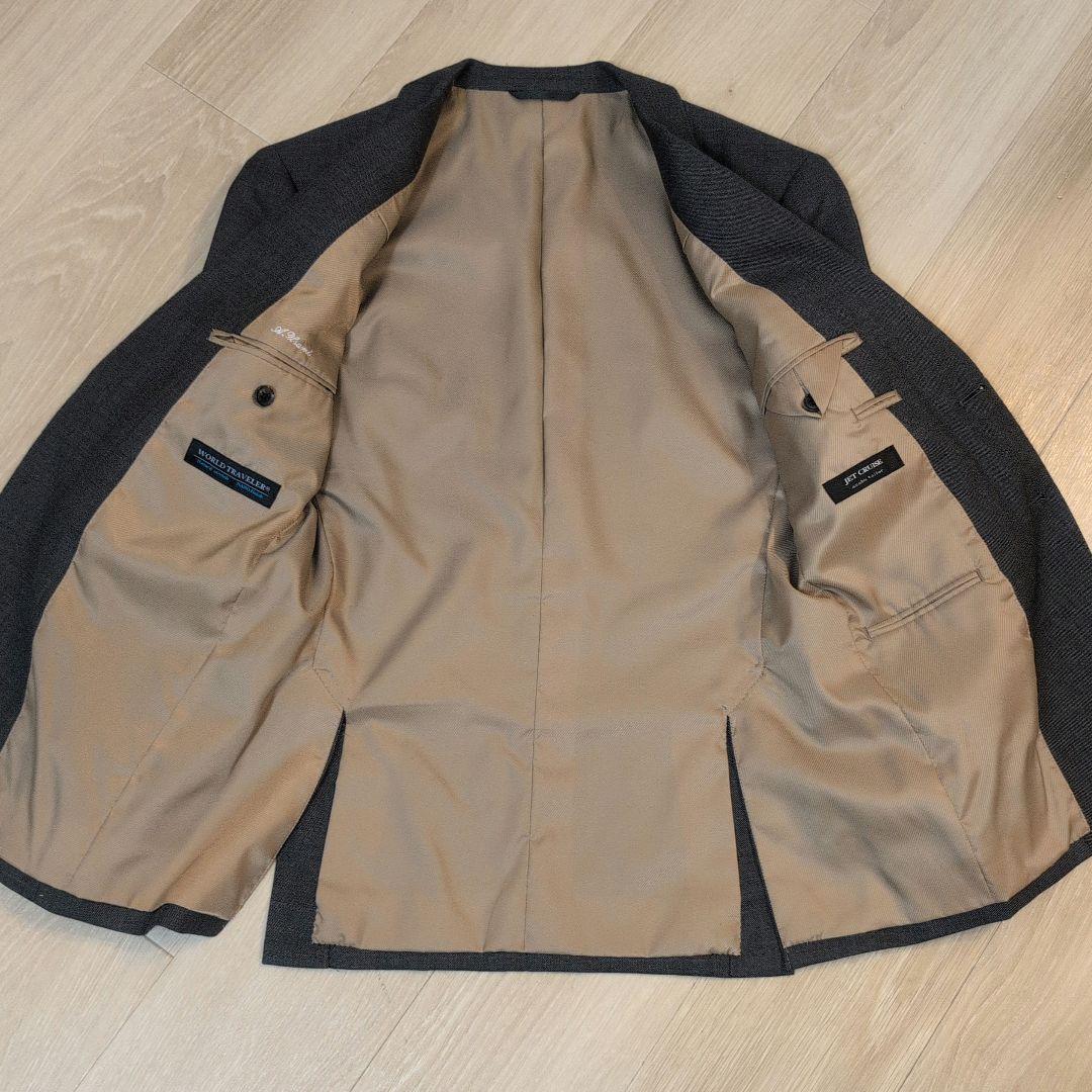 【美品】麻布テーラー オーダースーツ グレー