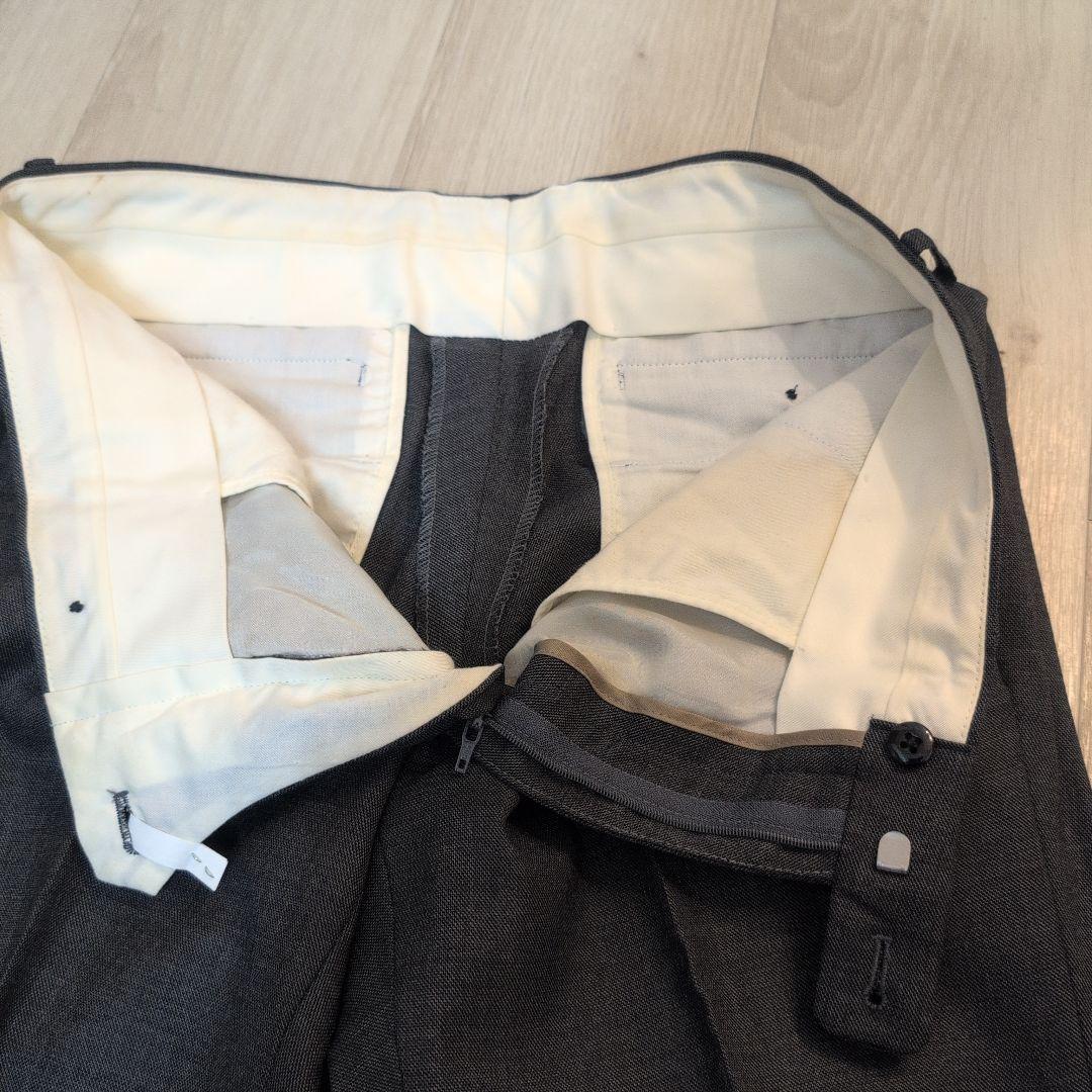 【美品】麻布テーラー オーダースーツ グレー