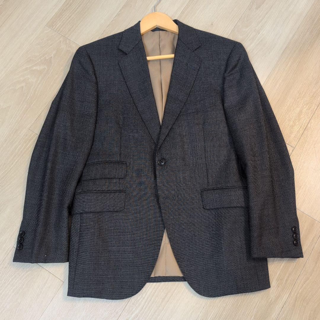 【美品】麻布テーラー オーダースーツ グレー