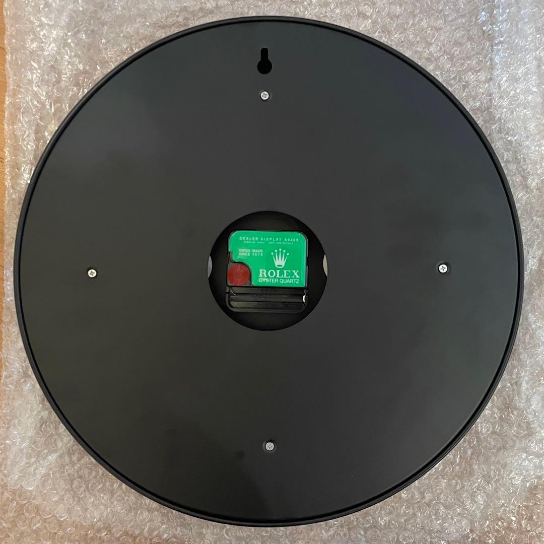 海外販促品 ROLEX掛け時計 デイトナ ブラック レア！赤針ｘベゼル赤文字