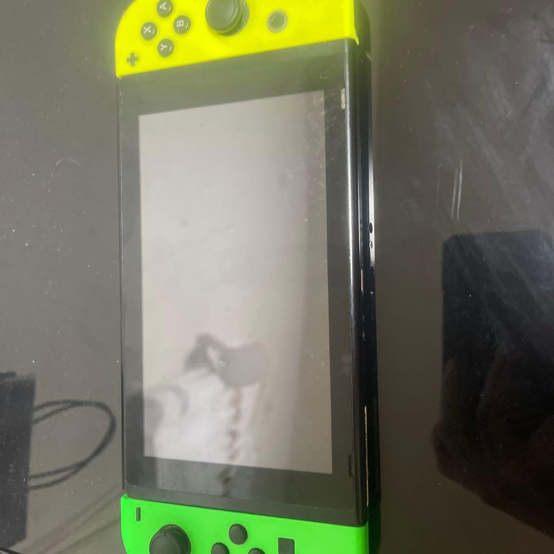 Nintendo Switch ネオンイエロー/グリーン 本体 カセット7個