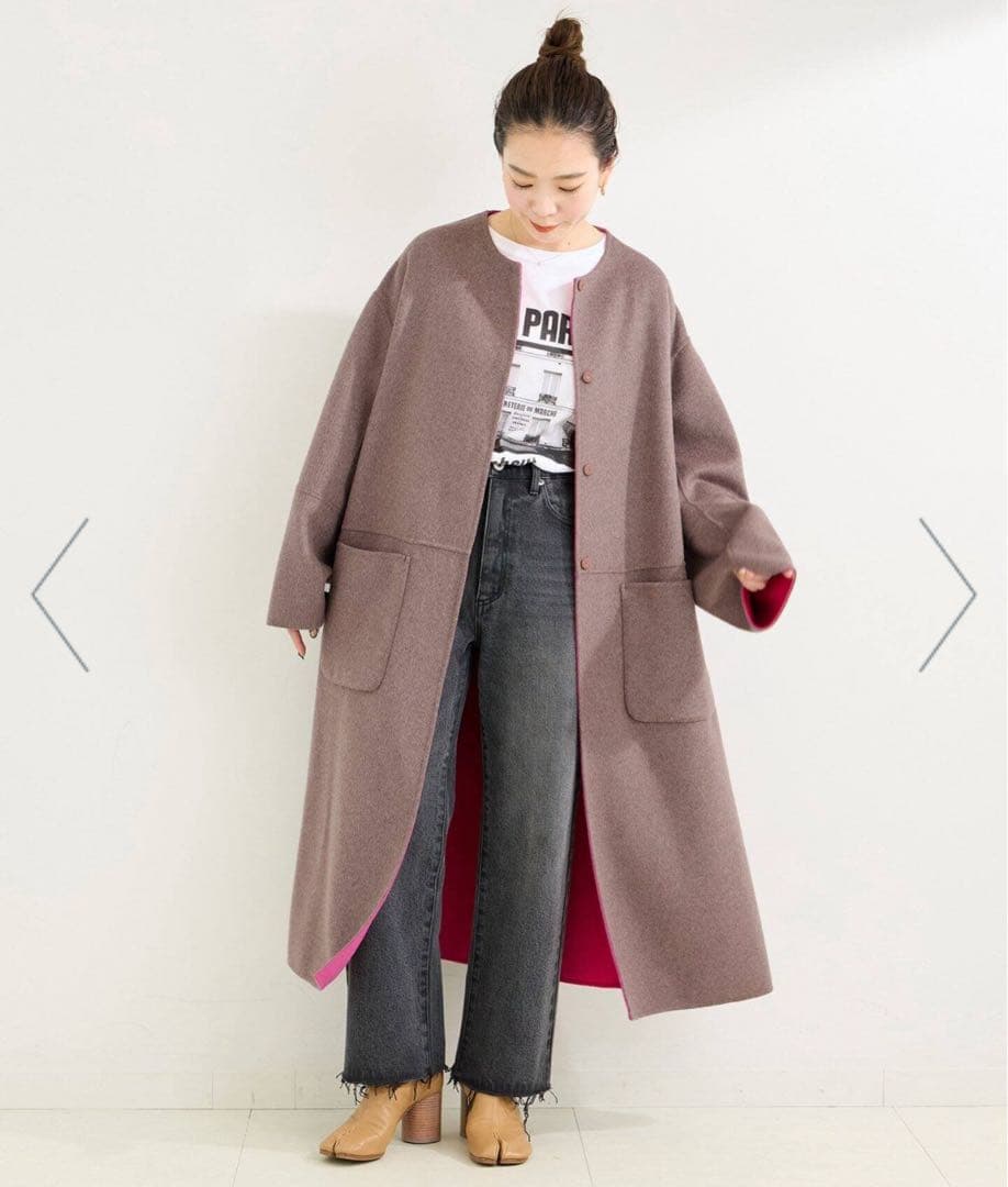 【極美品】B.C STOCK S120ブレンドリバーシブルコート Mサイズ