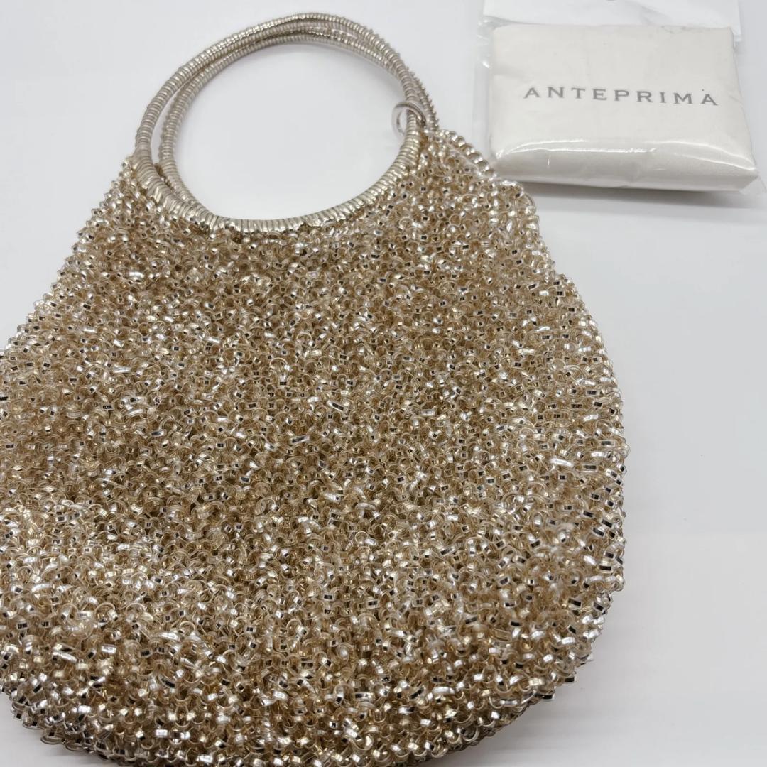 アンテプリマ　ワイヤーバッグ　ゴールド　レディース