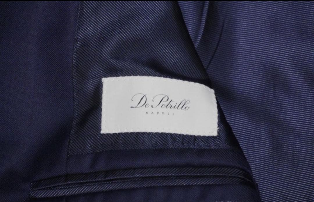 De Petrillo(デ・ペトリロ)ネイビーダブルスーツ 52