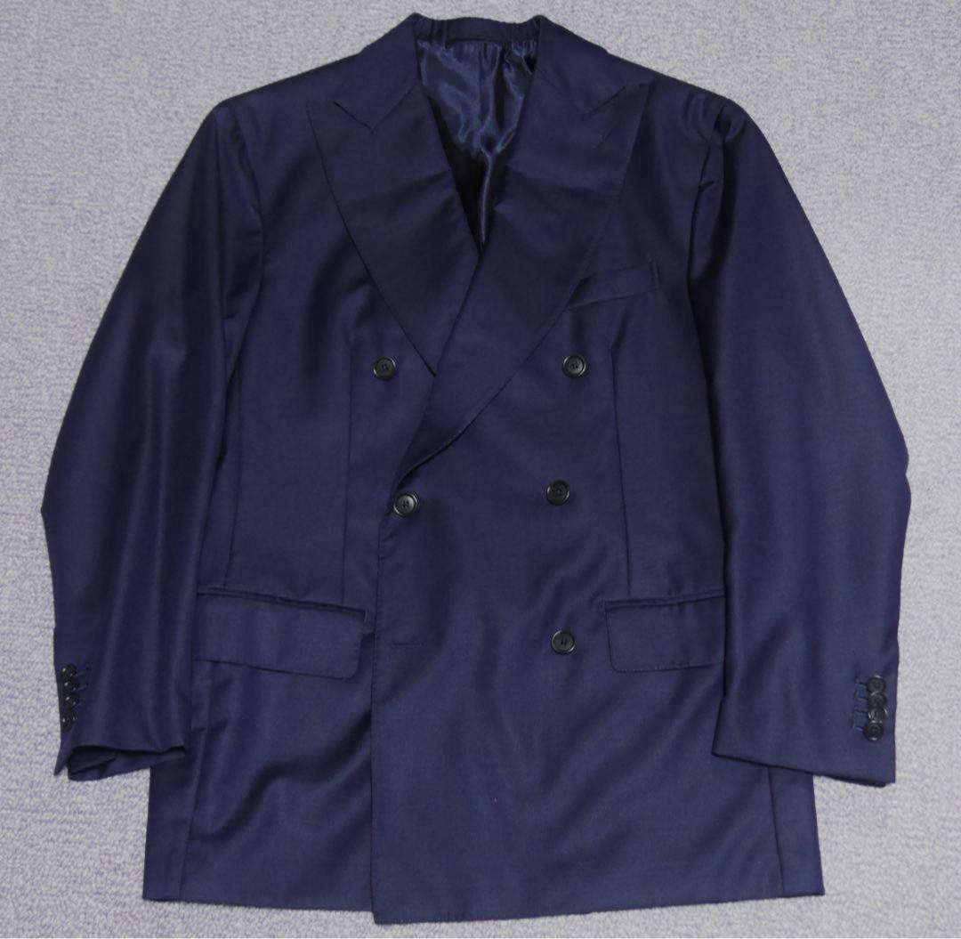 De Petrillo(デ・ペトリロ)ネイビーダブルスーツ 52
