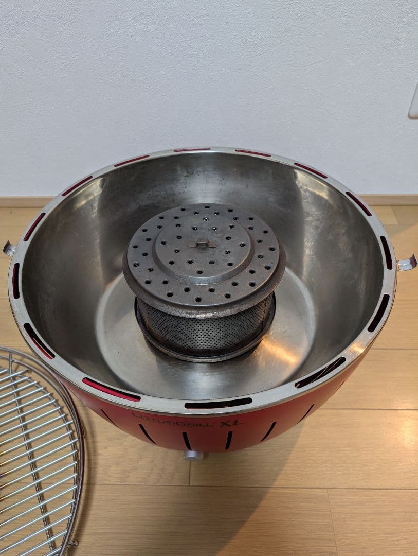 LOTUSGRILL XL スモークレス炭火グリル※鉄板付き