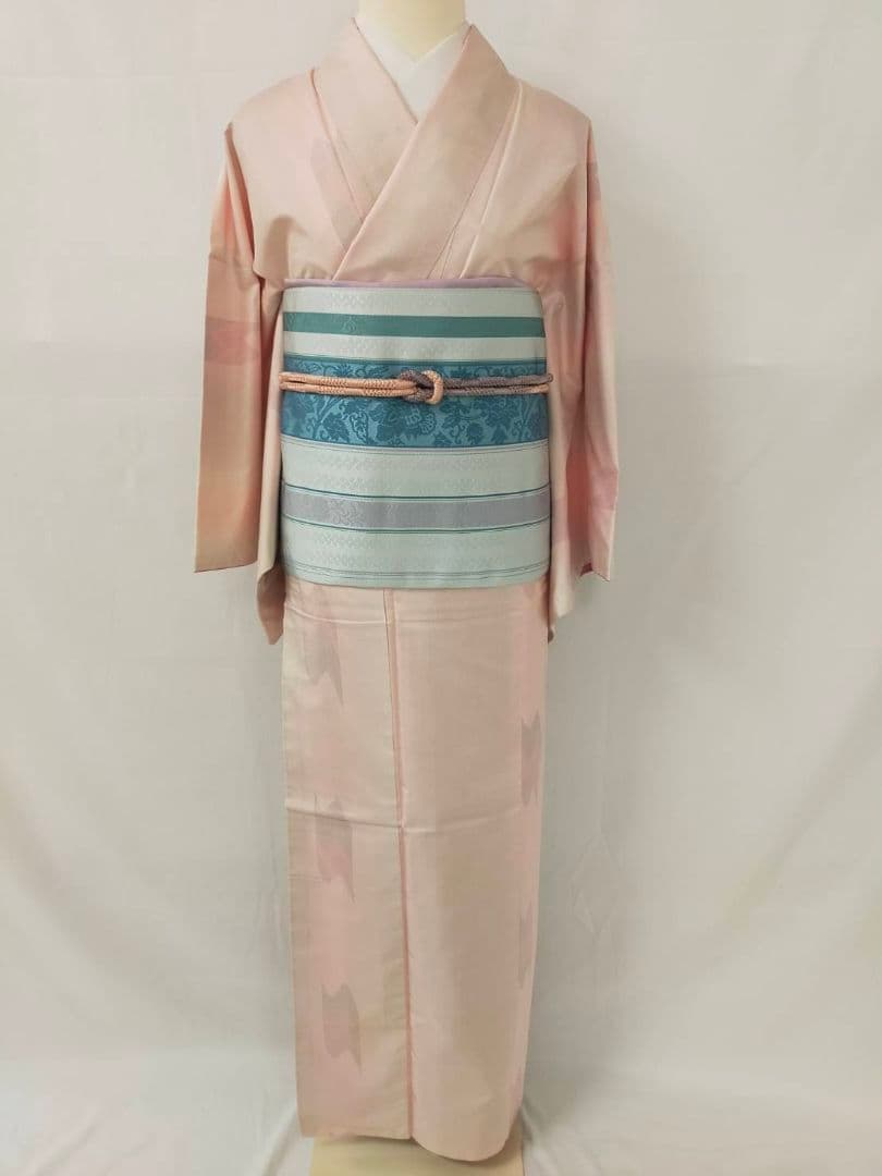 お見分け済　美品　正絹袷　本場色大島紬単品　証紙付