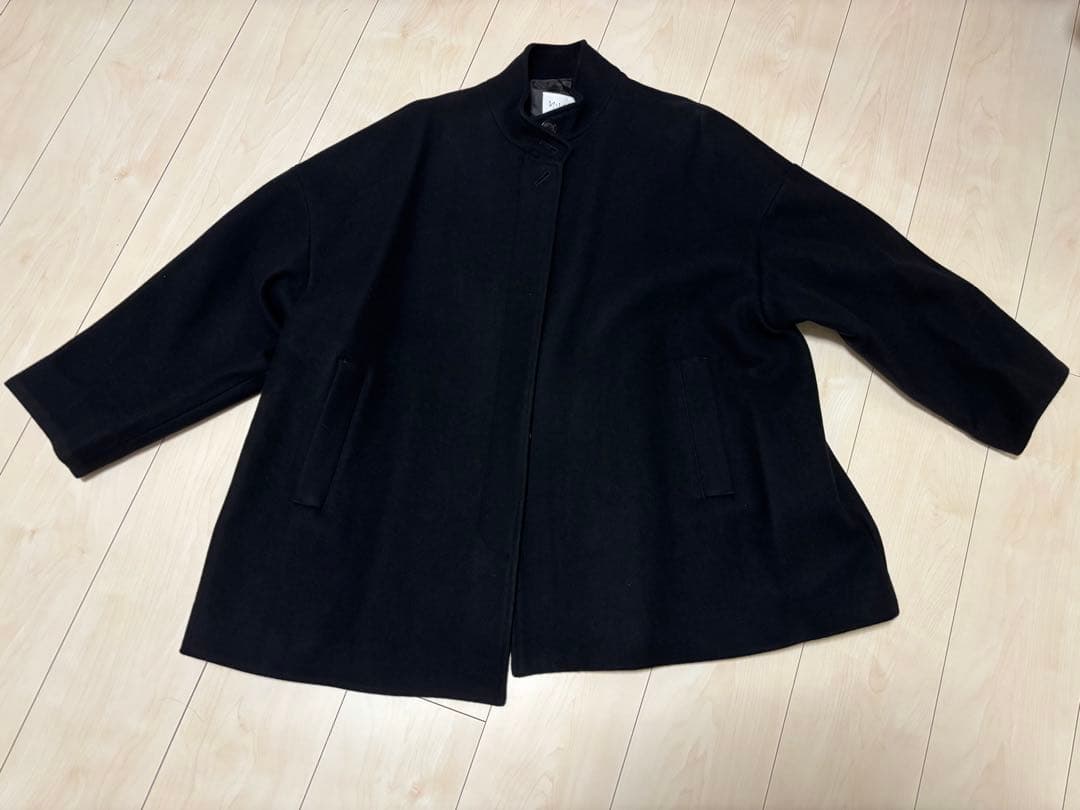 新品未使用 yuni ウールショートコート クロ