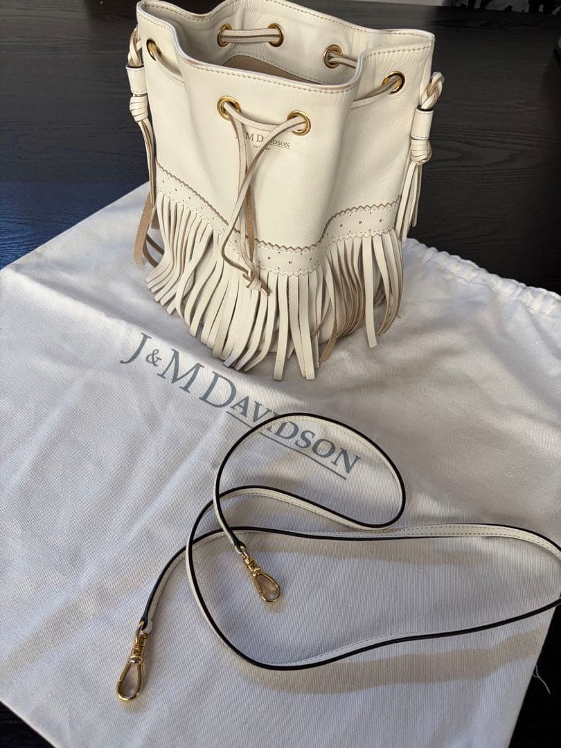 J&M DAVIDSON フリンジ付きショルダーバッグ