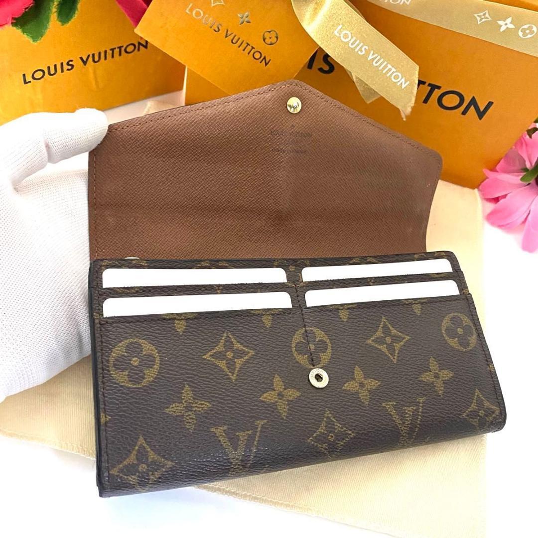 ルイ ヴィトン◎ポルトフォイユ サラ 長財布 モノグラム フラップ 新型 大容量