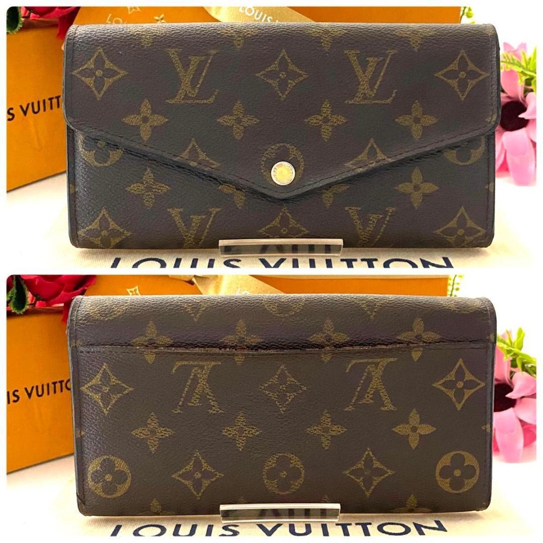 ルイ ヴィトン◎ポルトフォイユ サラ 長財布 モノグラム フラップ 新型 大容量