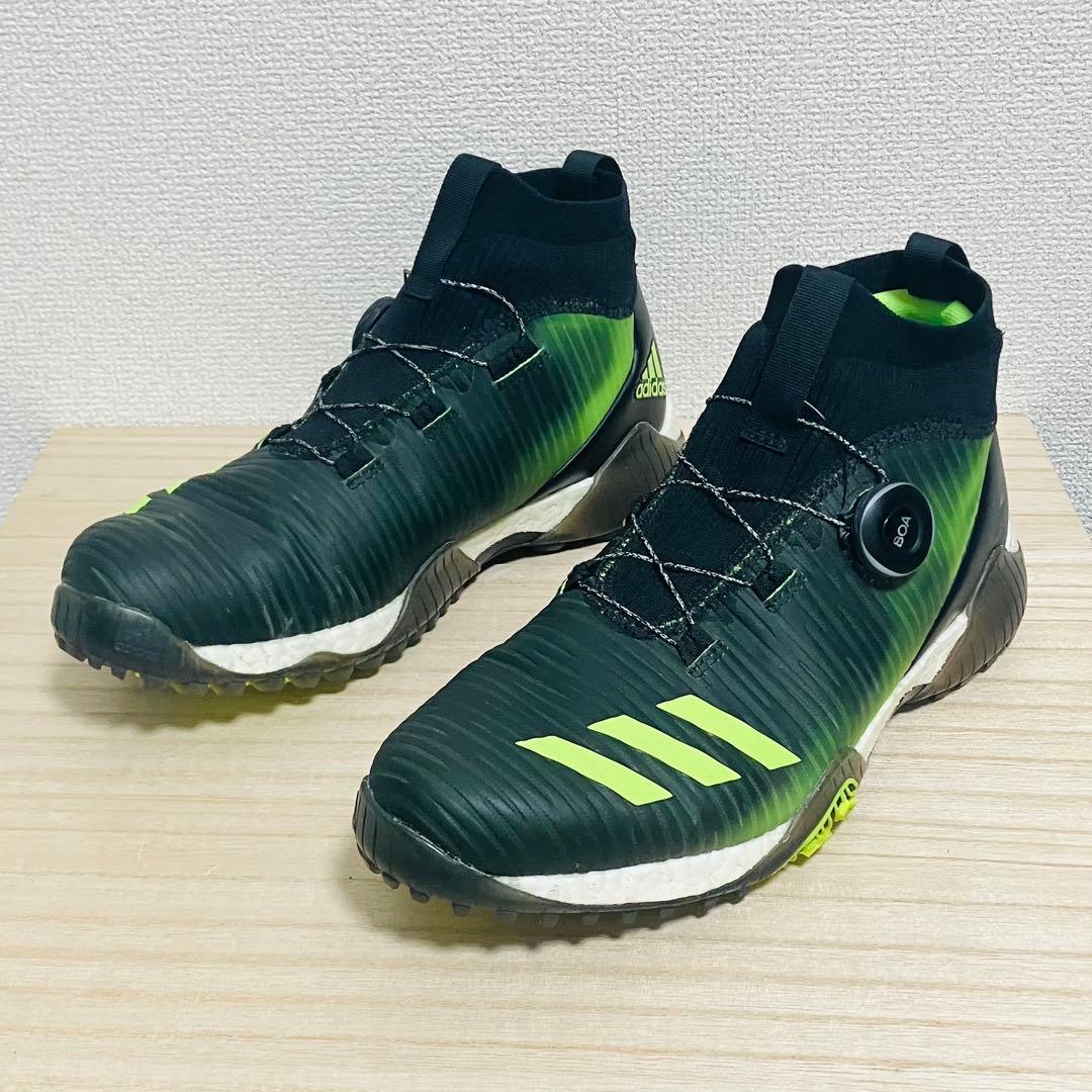 希少 美品 アディダス コードカオス ボア ブラック/グリーン 26