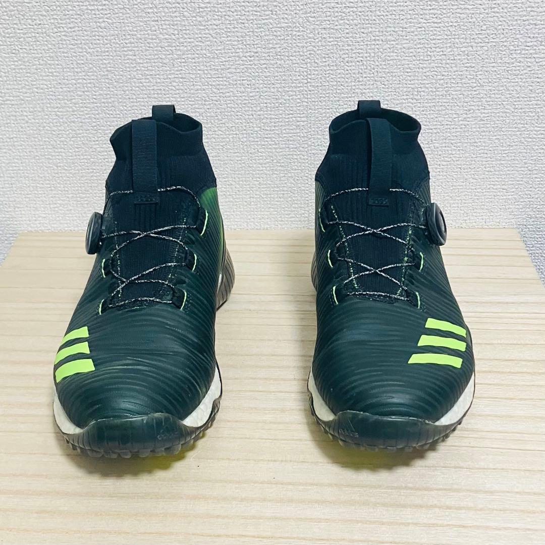 希少 美品 アディダス コードカオス ボア ブラック/グリーン 26
